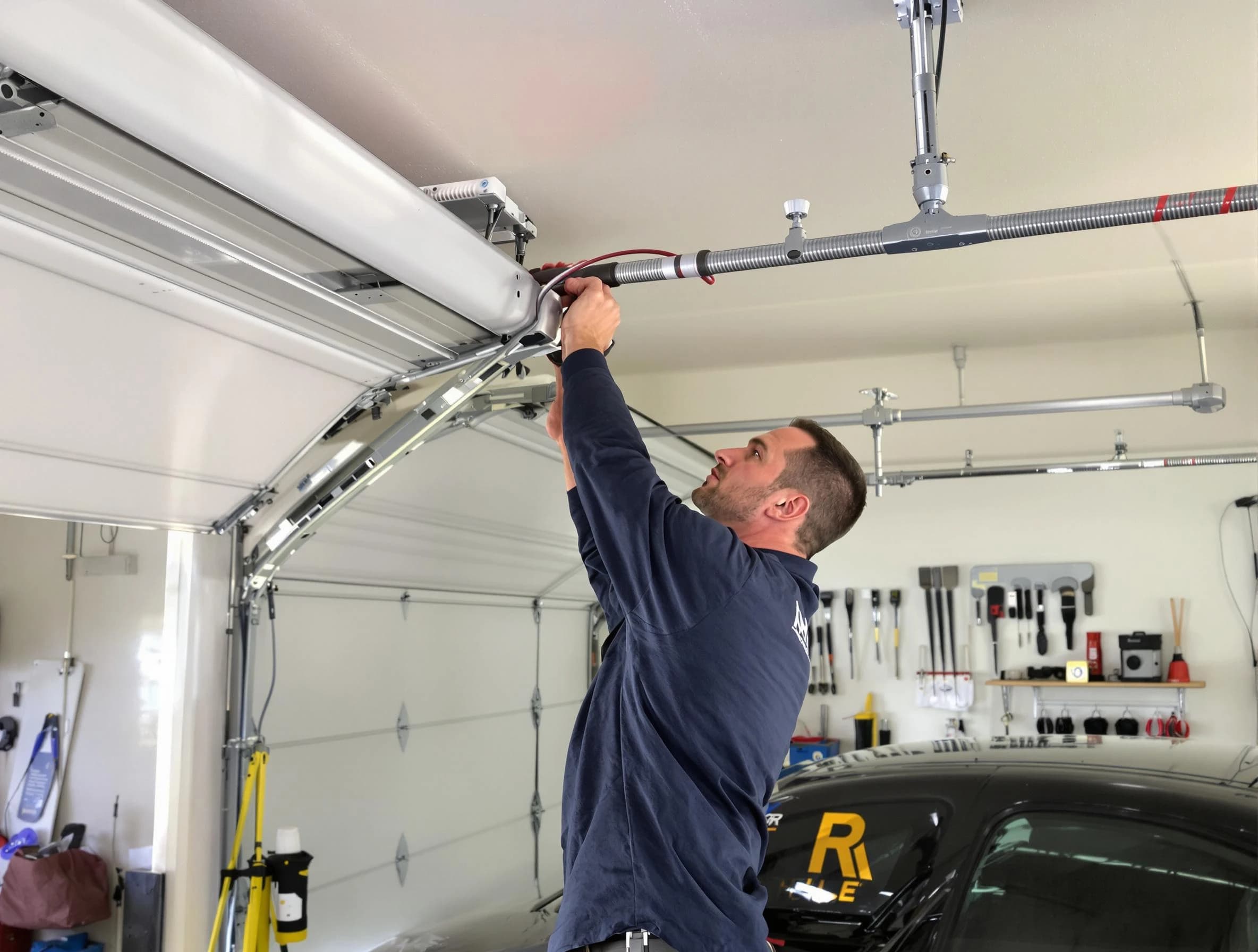 Collier Garage Door Repair technician performing garage door cable repair in Collier