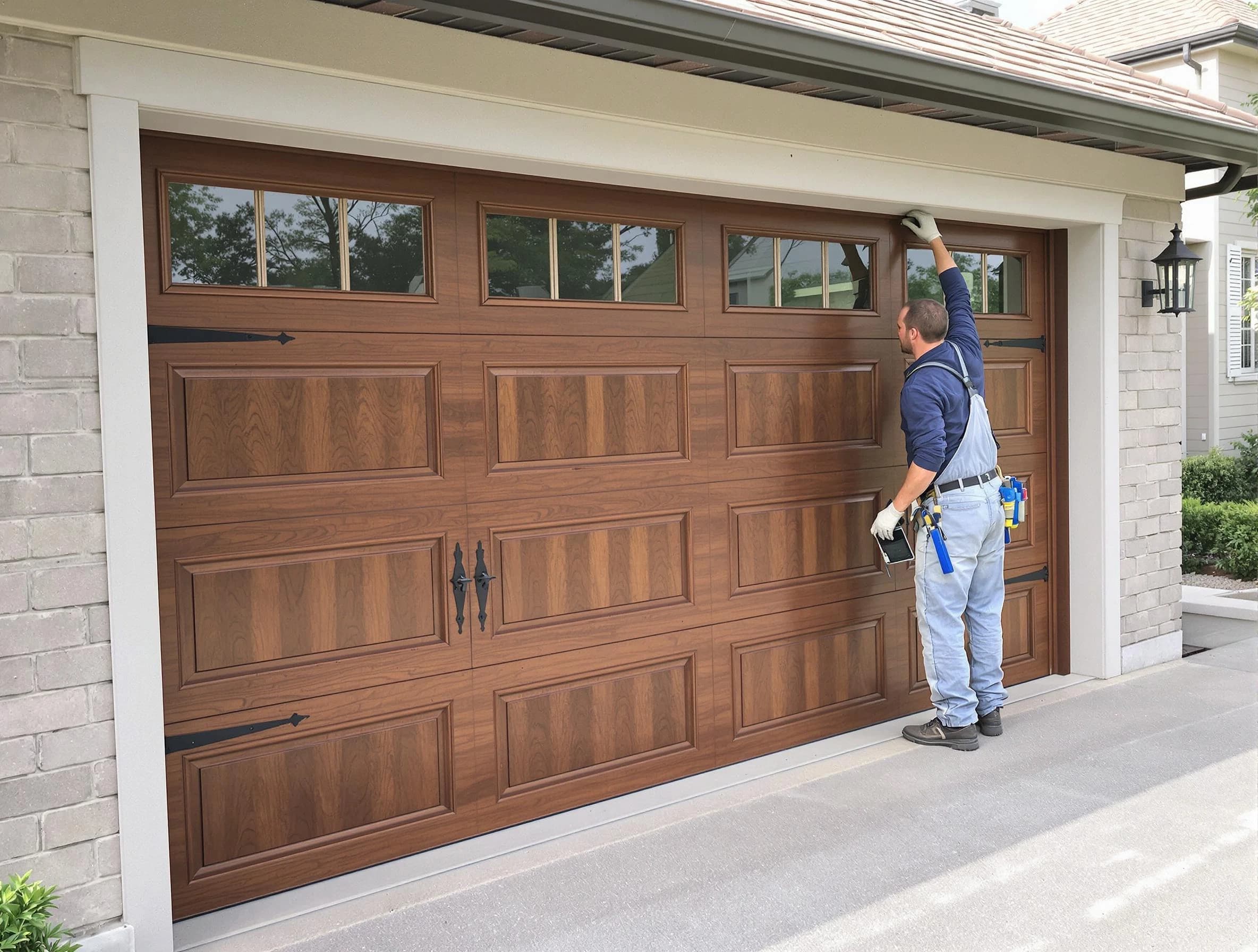 Custom garage door showcase by Collier Garage Door Repair in Collier
