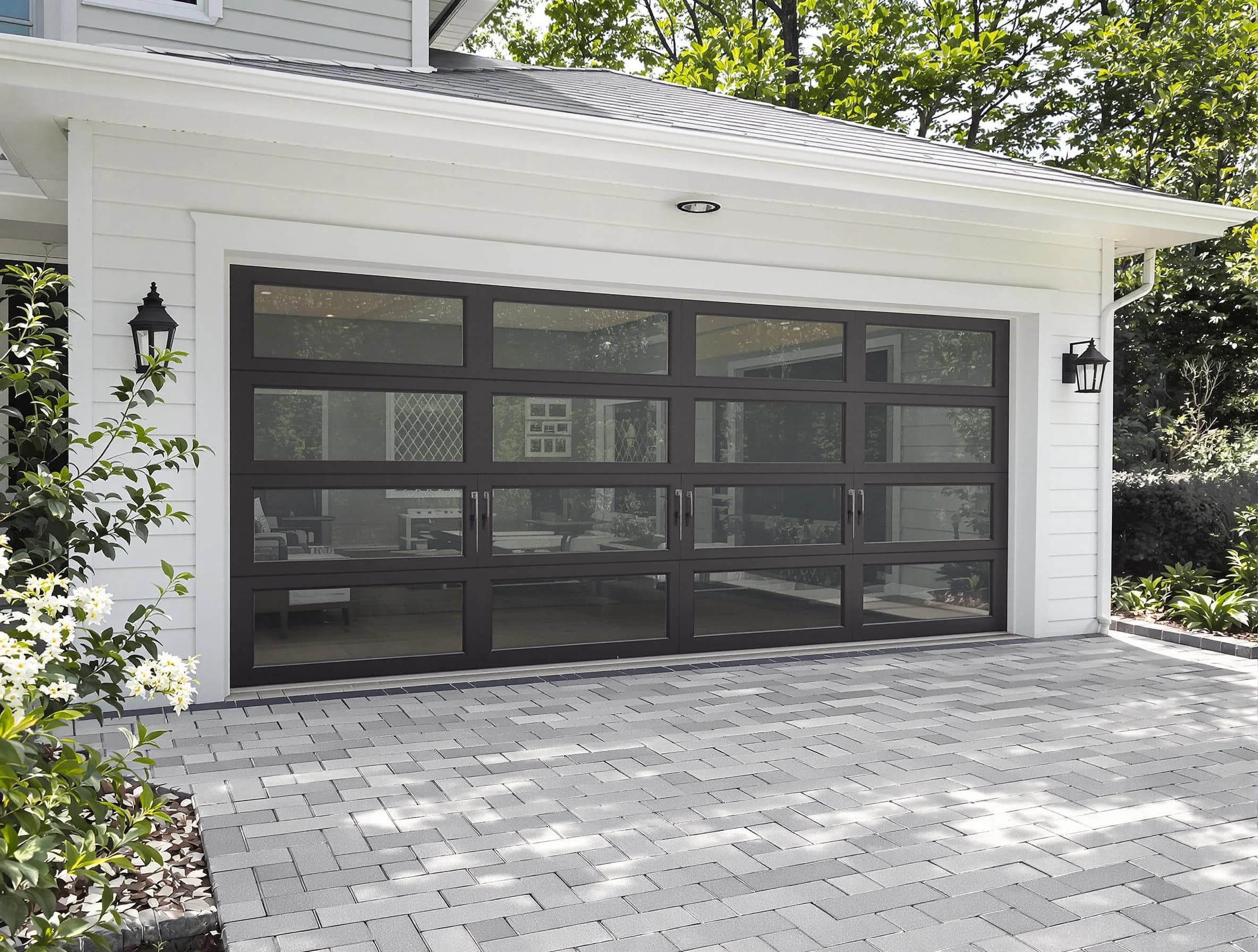 Collier Garage Door Repair design specialist presenting custom garage door options to Collier homeowner