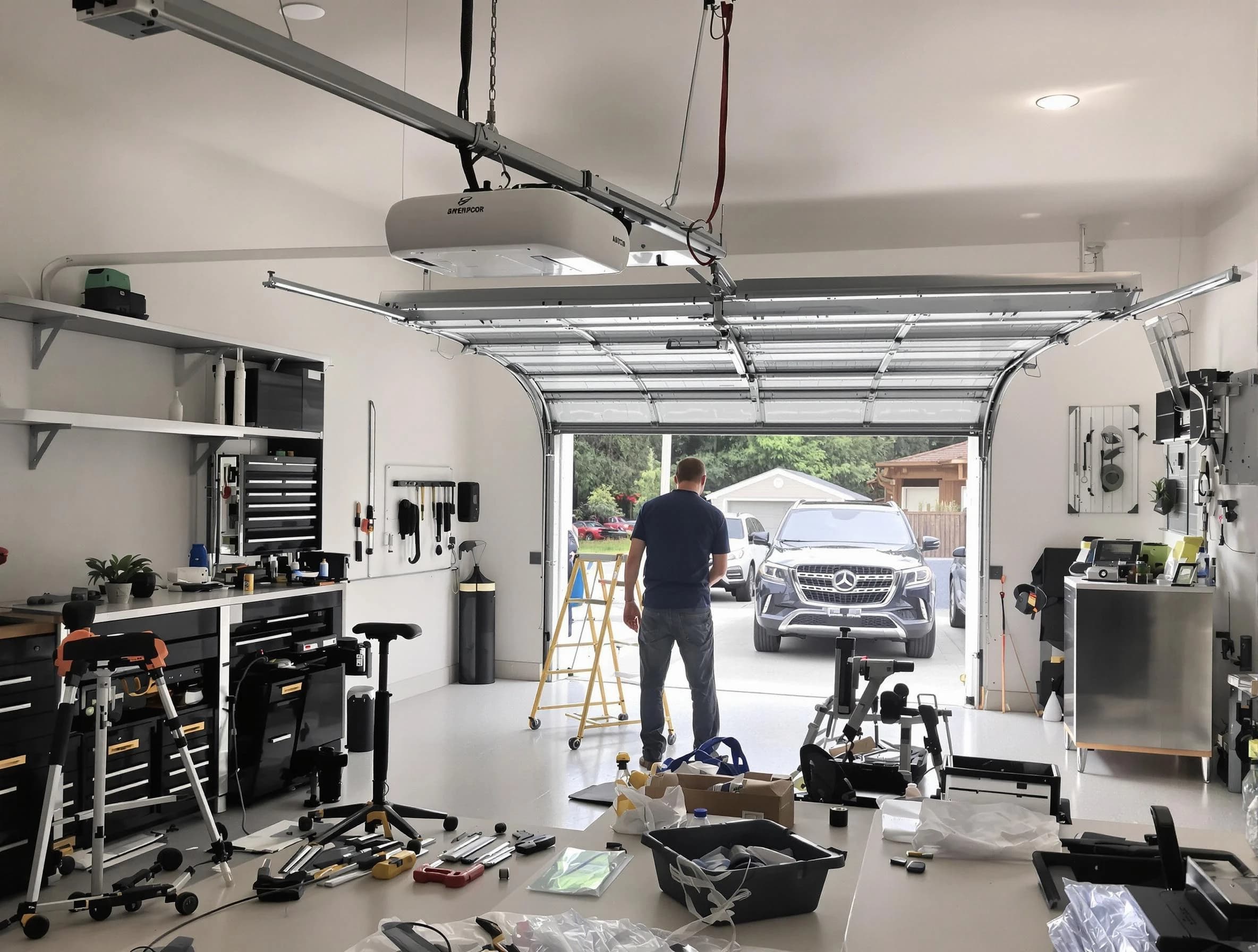 Garage door opener installation by Collier Garage Door Repair in Collier