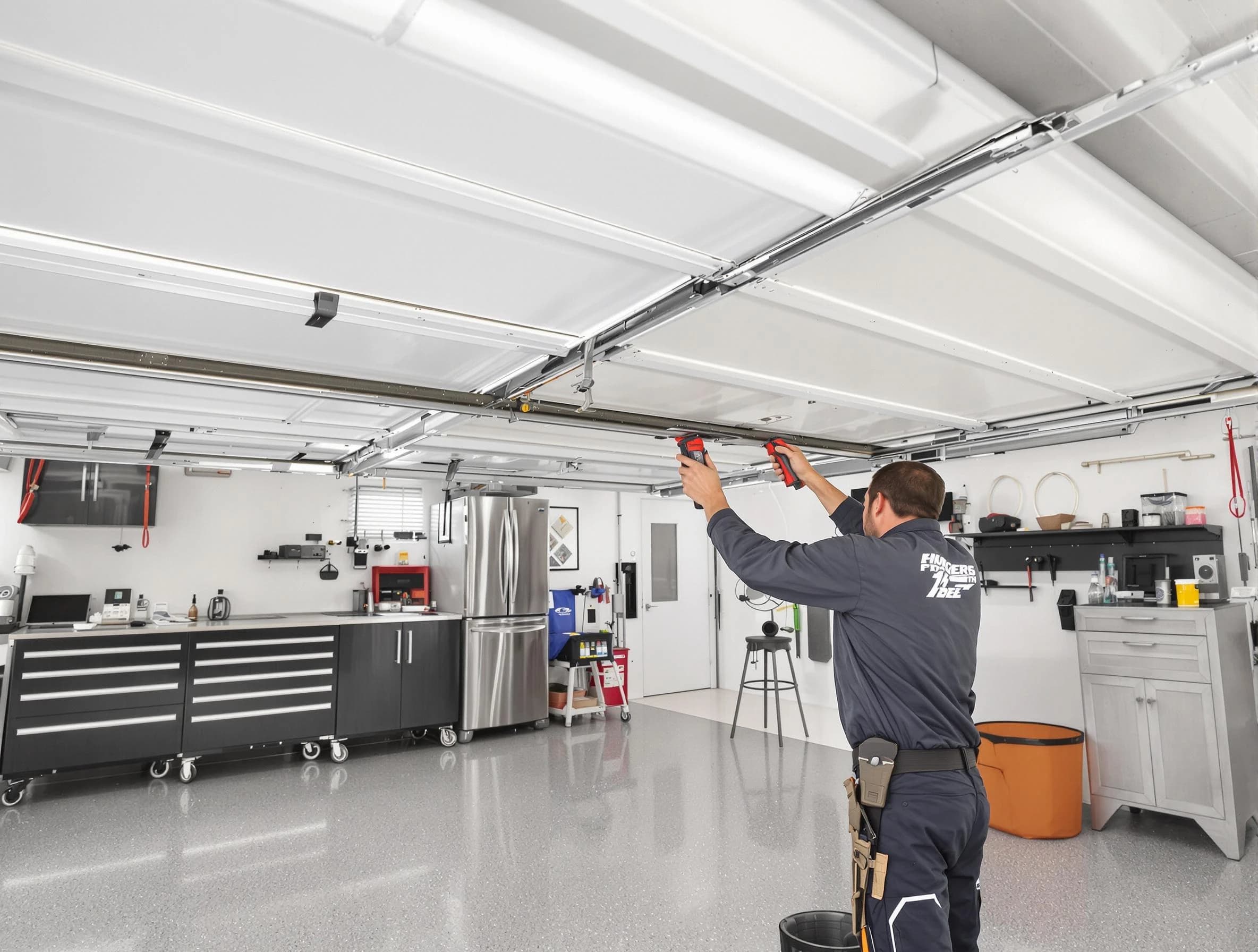 Overhead garage door repair service by Collier Garage Door Repair in Collier