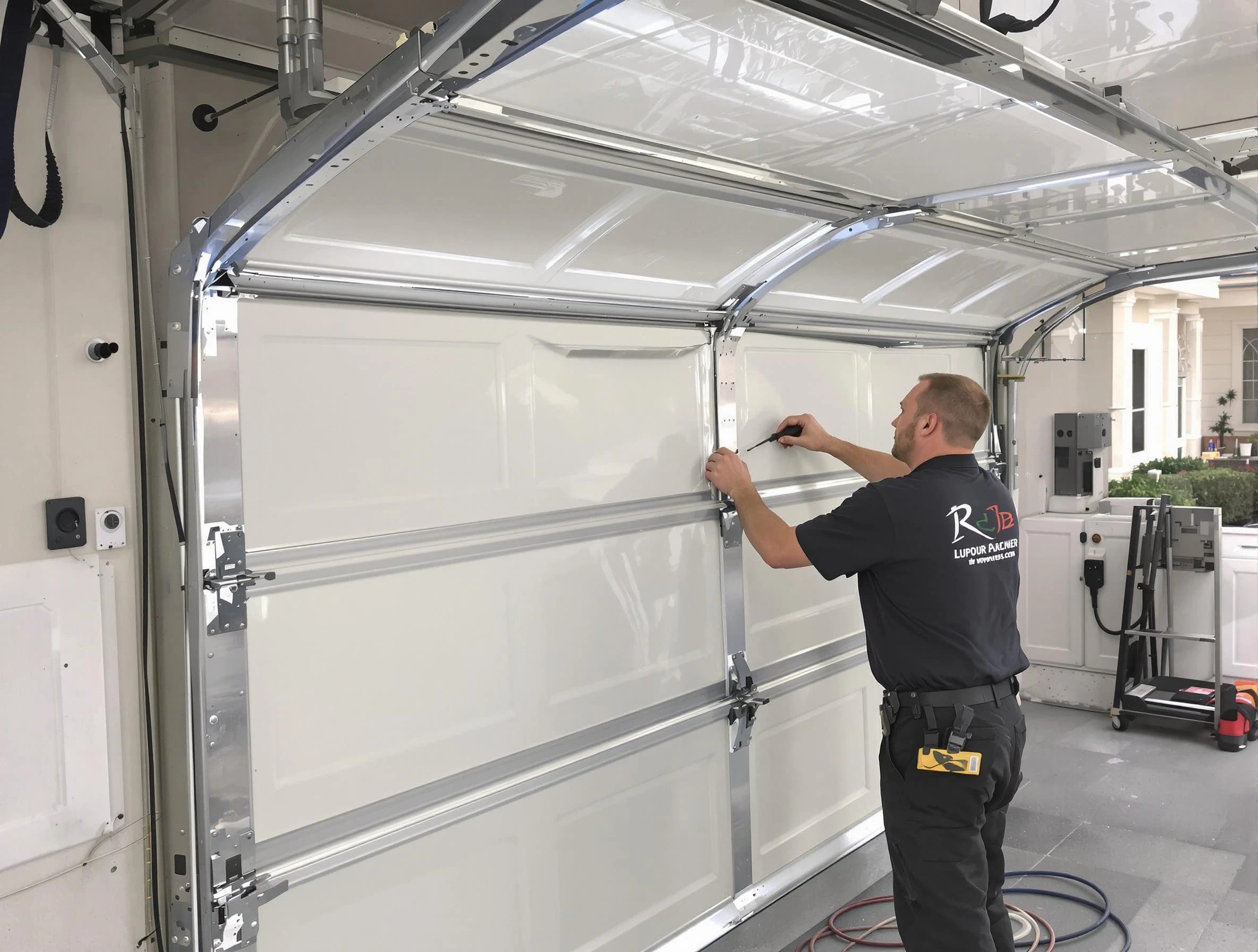 Collier Garage Door Repair professional performing panel repair in Collier