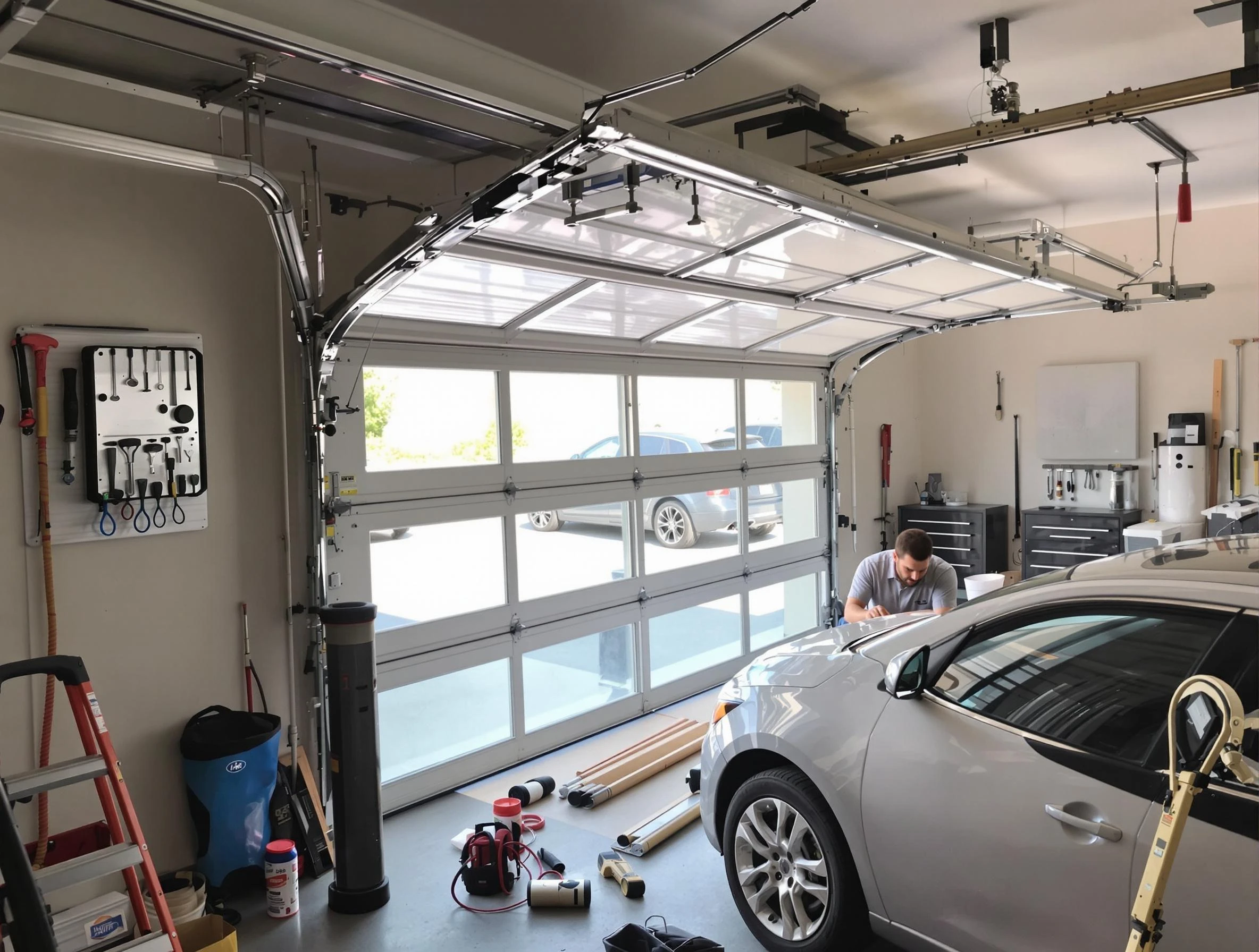 Garage door noise reduction service by Collier Garage Door Repair in Collier