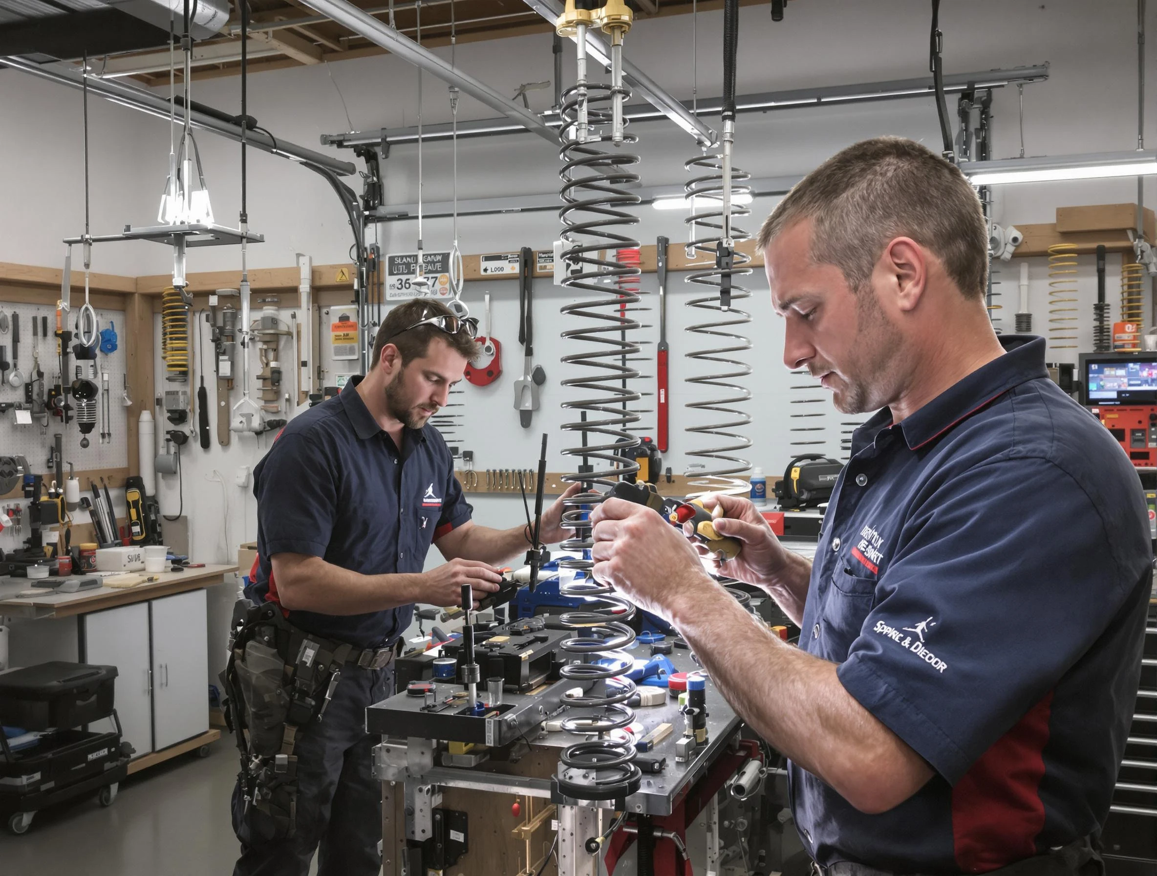 Garage door spring repair service by Collier Garage Door Repair in Collier