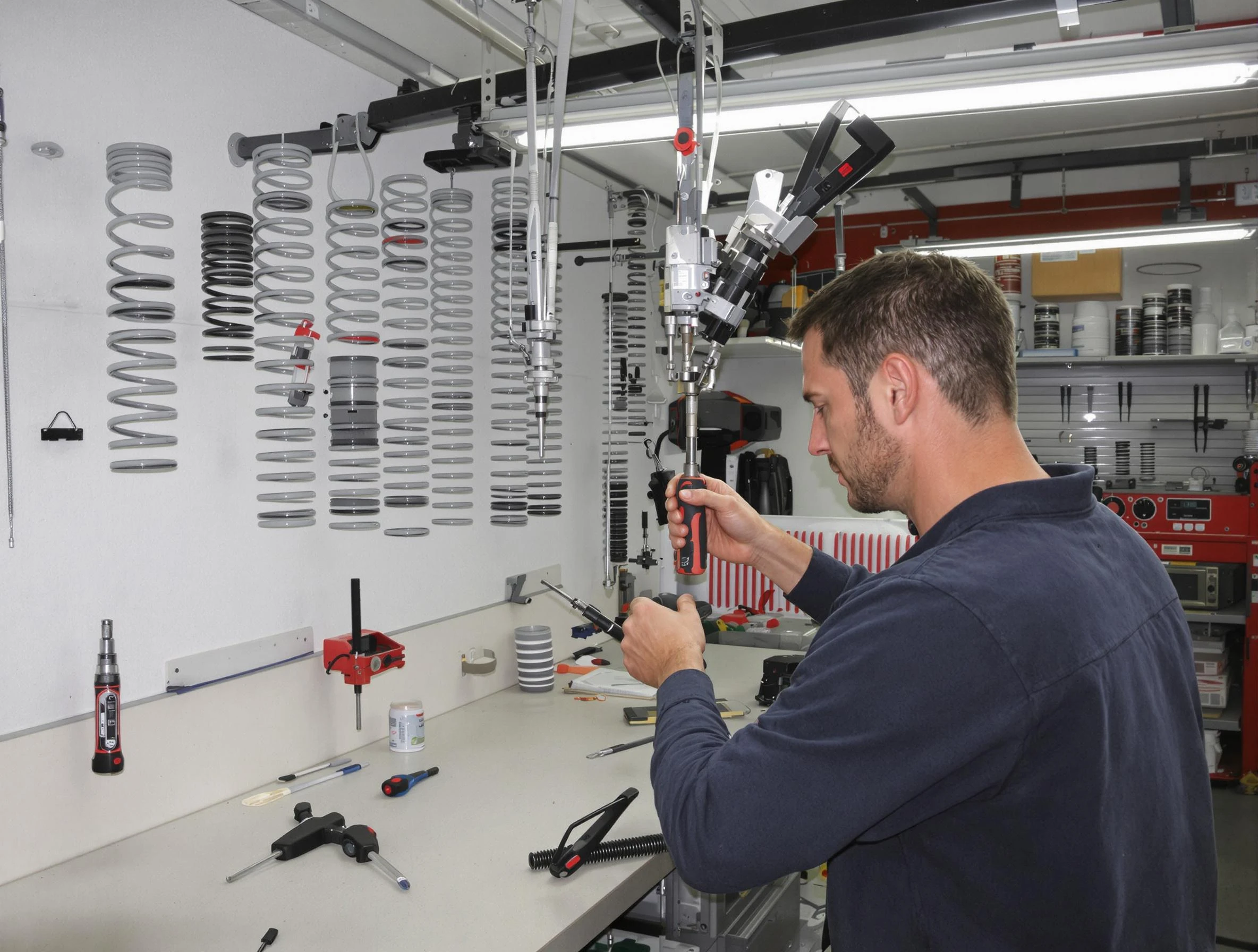 Collier Garage Door Repair safety certified technician performing precision spring replacement in Collier